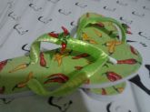 Pimentinhas com fundo Verde